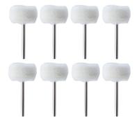 1-10 Pezzi Di Spazzole For Lucidatura Con Testa Abrasiva In Feltro Da 3 Mm Compatibili Con Dre&Mel D&Ril Ja&De, Gambo For Mola Abrasiva Con Filo Di Cotone(8PCS)
