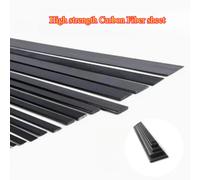 1-10 pezzi di spessore 0,3-6 mm foglio di fibra di carbonio striscia di fibra di carbonio ad alta resistenza per modello di aereo RC quadricottero fai da te