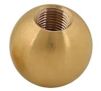 1-10 Pezzi Dia M3 M4 M5 M6 M10 M12 Filettatura Sferica Ottone Puro Rame Dado A Sfera Pieno Forato Rotondo Con Foro Filettato Decorare Cieco(M5x10x0.8mm 10pcs)