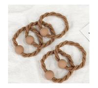1/10 pezzi elastici for capelli da donna, ragazze, bellissimi elastici for capelli, eleganti, accessori for capelli con coda di cavallo(Khaki,One Size)