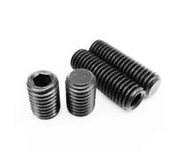 1/10 pezzi M8 M10 M12 M16 DIN913 GB77 nero grado 12.9 esagonale esagonale a punta piatta set vite vite senza testa bullone (1 pezzo M16 x 55 mm)