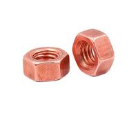 1-10 pezzi T2 rame rosso dadi esagonali M3/M4/M5/M6/M8/M10/M12/M14/M16/M18/M20, M6(10pcs)