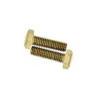 1-10 pz M4 M5 M6 M8 Ottone Rame Esterno Sei Angoli Bulloni DIN933 Viti in Bronzo(M5-25mm(10pcs))