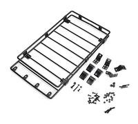 1/10 RC Roof Rack, metallo tetto rack bagagli per 1/10 Rc Model Car, 226 millimetri telaio superiore, 256 millimetri telaio inferiore (nero)