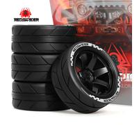 1/10 Ruote da corsa RC Pneumatici Cerchioni in plastica Hub12mm Esagonale per RC On Road Car Tamiya TT01 TT02 XV01 XV02 PTG-2 HSP HPI Kyosho