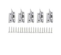 1-10 set cerniere for porte in acciaio inox a molla con chiusura automatica con viti ferramenta for mobili(5 Set-2 inch)