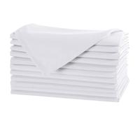 1-100 Confezione Tovaglioli Poliestere Cotone Cena Tavolo Lino 50cm Quadrato