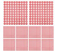 1-100 Fogli Adesivi Numerati Etichette Autoadesive 100, Rotondi | Numeri Chiari per Catalogazione, Aderenza su Superfici, Uso in Ufficio, Magazzino e Pareti