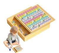 1-100 Numeri Di Apprendimento Giocattolo, montesori Math 100 Number Board Educational Gioco | Giochi Di Conteggio Tabella Di Apprendimento Prescolare, Centinaia Di Attività per Bambini Oltre 3 Anno