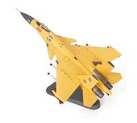 1/100 per aerei in lega J-15 modello di aereo da caccia basato su portaerei giocattoli collezione decorazioni Set da gioco per hobby in miniatura(Yellow)