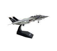1:100 Per Simulazione Di Modello Di Aereo Da Caccia F-14 Tomcat In Lega Con Ruote E Ali Che Possono Essere Spostate