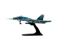 1/100 per SU-34 Fighter Bomber modello di aereo in metallo pressofuso collezione per adulti esposizione statica Set da gioco per hobby in miniatura