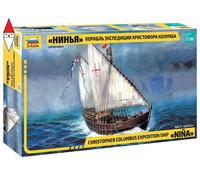 Cristoforo Colombo Caravella Expedition Ship Caravel Nina 1:100 Model Kit ZVEZDA