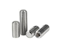 1-100pcs M1.6/M2/M2.5/M3/M4/M5/M6/M8/M10/M12/M16 acciaio inossidabile 304 viti di regolazione con fessura esagonale interna e estremità piatta, M12x12mm