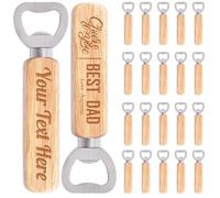 1-100x Apribottiglie Classico Classic e di alta qualità, personalizzabile in legno, con bifaccial incisione, apribottiglie con nome, personalizzabile! Scegli la tua frase e rendilo unico