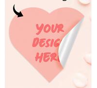 1-108 pezzi Adesivi personalizzabili a forma di cuore, possono essere personalizzati con qualsiasi testo e motivi, adatti per confezioni regalo, buste, etichette per bagagli, agende, omaggi per feste,