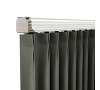 1-10m Binari Per Tende A Soffitto Scorrevole Binario Per Tende Da Doccia In Alluminio Divisore Con 10 Puleggia/m Per Stanze Ospedali Bagno(White,200cm)