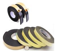 1-10mm di Spessore Nero Schiuma Spugna Striscia di Gomma Nastro Impermeabile Adesivo su un Lato Anti-collisione Finestra Guarnizione della Porta Striscia-Spessore 1 mm Lunghezza 5 m, Larghezza 30 mm