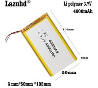 1-10pcs 3.7V 4000mAh Li batteria ai polimeri di litio Lipo Cell 6050105 per Power Bank e-book PDA MID PSP Player Device IPTV Tablet PC