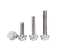 1/10Pcs 304 Stainless Steel Hexagon Head Cap Screw With Serrated Flange External Hex Washer Head Bolt GB5787 M5 M6 M8 M10 M12(8mm,10Pcs M5)