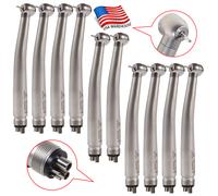 1-10PCS Dental High Speed Handpiece Push Button Big Head 4Hole Turbine