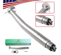 1-10pcs Dentale High Speed Big/45 Degree LED E-generator Handpiece Push 4 Hole