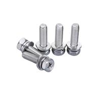 1-10pcs M3/M4/M5/M6/M8/M10 acciaio inossidabile 304 set di viti combinati con testa esagonale, fessura a croce e fessura a fenditura, M8x60mm