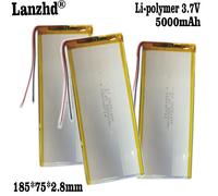 1-10PCS nuova cella di batteria ai polimeri di litio 2875185 5000mAh 3.7V per apparecchiature mediche per computer da tavolo