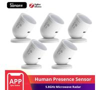 1-10PCS SONOFF SNZB-06P Zigbee Sensore di presenza umana Rilevamento radar a microonde Rilevatore PIR corpo intelligente Supporto Assistente domestico