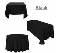 1 - 10pcs Tovaglia Copritavola Rettangolare Quadrato Rotondo Poliestere Nuovo