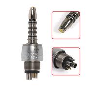 1-10SANDENT Dentale Fiber Optic Turbine Handpiece /6Hole LED Coupler Fit Sirona