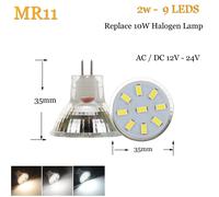 1-10x LED Faretto Lampadine MR11 GU4 2W 3W 4W 12V 24V 5733 2835 Spot Lampada [EEK: A + + +]