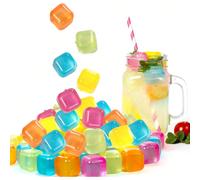 1/12/24 pezzi Cubetti di ghiaccio riutilizzabili in plastica, lavabili e congelabili, adatti per caffè, feste al bar e celebrazioni festive - Natale, Pasqua, Ringraziamento, Ritorno a scuola 1 clip,12