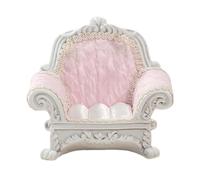 1:12 casa delle bambole divano singolo di lusso miniatura decorazione realistica 9,9 x 8,3 cm rosa