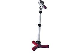 1/12 Casa delle bambole in miniatura microfono in metallo con supporto per la sala della musica decorazione cucina gioco di festa giocattoli per 3 anni e più far sembrare giocare - RossoTrattamento