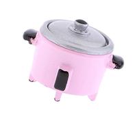 1:12 Casa delle bambole Mini Pentole Elettrico Rice Cooker Accessorio Rosa