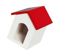 1/12 casa delle bambole mobili in miniatura cane canile casa rifugio casa in legno per animali domestici casa per artigianato modello giardino scena display case delle bambole decorazione