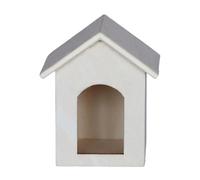 1/12 casa delle bambole mobili in miniatura cane canile casa rifugio casa in legno per animali domestici casa per artigianato modello giardino scena display case delle bambole kit