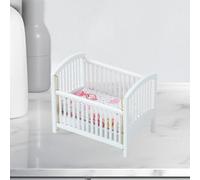 1:12 Crib BED CRIB ACCS per la vita Display del layout della scena