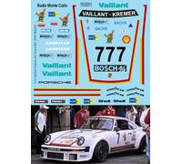 1/12 Decals per Porsche 934 Vaillant Kremer Nr7 6hr Dijon 1976 TBD500