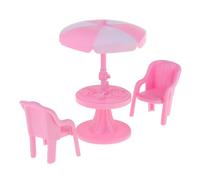 1/12 Dollhouse Miniature Furniture Set da giardino con tavolo da tè e
