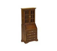 1/12 Dollhouses Libreria In Miniatura Con Porta Apribile E Cassetto Funzionale Per Scena Biblioteca Paesaggio Display Fornitura Cabinet In Miniatura Per La Decorazione Delle Case Delle Bambole