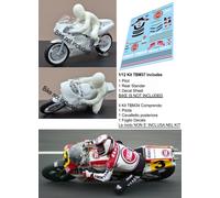 1/12 Figure per Yamaha YZR500 Hasegawa 0W98 Pilot Wayne Rainey 1989 TBM37