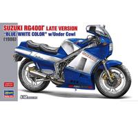 Suzuki RG400 Late Version Blue / White Color W/ Under Cowl Motorbike 1:12 Kit