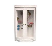 1:12 Interni di Casa Ornamenti Per Creativo In Miniatura Bagno Doccia Bianco Decor Mobili Bagno Per