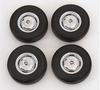 1/12 KK-SCALE - ACCESSORIES - SET 4X WHEELS AND RIMS FOR BMW 2002 1967 KKDCACC04