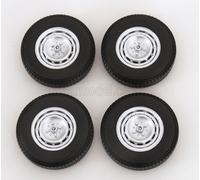 1/12 KK-SCALE - ACCESSORIES - SET 4X WHEELS AND RIMS FOR BMW 2002 1971 KKDCACC04