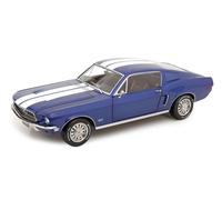 1:12 KK SCALE Ford Mustang Gt Fastback Blue Metallic & White 1968 KKDC120224