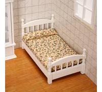 1:12 Letto singolo in miniatura Scena di vita Soggiorno Camera da letto
