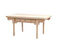 1:12 Mini Scrivania Fingere Gioca Mobili Non Verniciato Decorazione per Ragazze Regali Naturale